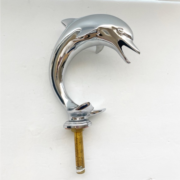 Chrome Dolphin Faucet for 3-Hole Wide Spread Deck Mount Sink READ - Picture 4 of 14